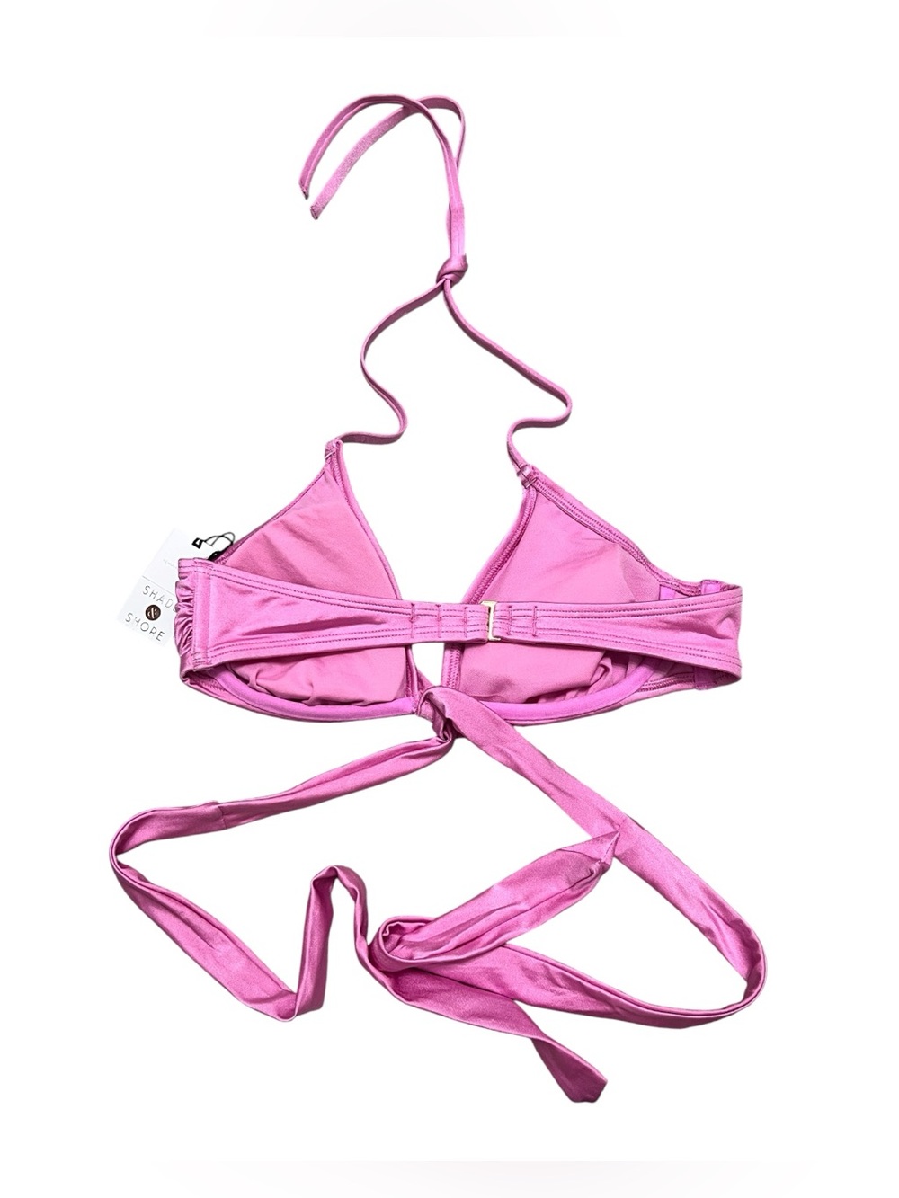 Shade & Shore Light Pink Twist Halter Bikini Top - Picture 3 of 5